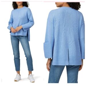 Charli Blue Lynx Knotted Sweater Womens Large Blue Knit Sweater